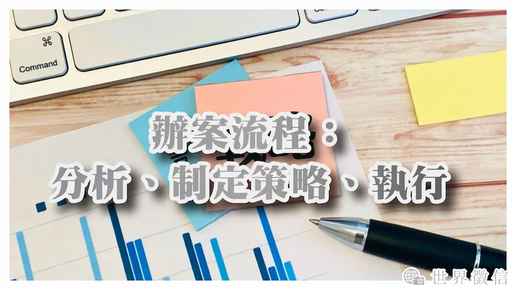 辦案流程:分析、制定策略、執行