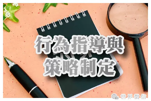 行為指導與策略制定