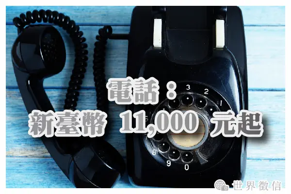 電話:新臺幣 11,000 元起