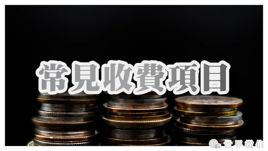 常見收費項目